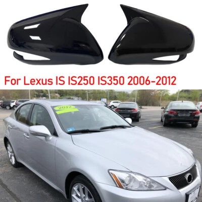 Tapa de cubierta de espejo retrovisor negro LHD ABS para Lexus IS IS250 IS350 2006-2012 Foto 1 de 4
