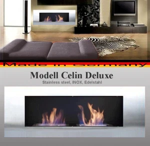XXL Fire place stainless steel Fireplace Cheminee Ethanol Gel Öppen spis τζάκι - Bild 1 von 1