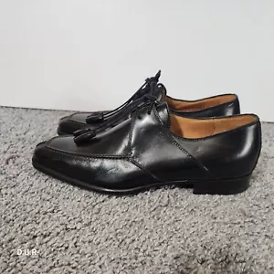 Sutor Mantellassi Schuhe Herren 6 schwarz Leder Oxford blau unten Quaste Schnürschuhe - Bild 1 von 13