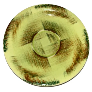 Plate Saucer Vintage Raffia Vernonware 6 inch Tea Cup Replacement USA CA - Picture 1 of 4