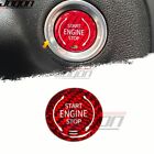 For Corvette C8 Stingray Z51 Z06 C8R 2020-24 Red Carbon Engine Stop Button Cover