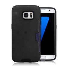 Case for Samsung Galaxy S7 Edge mobile phone case cover protective case card compartment black
