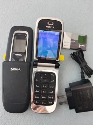 Original Nokia 6131  (Unlocked) cell phone Black Camera Mobile phone - Image 1 of 4