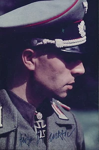 Hugo Primozic, Oakleaf winner signed photo. Assault Gun Ace. 1st NCO to win KC. - Picture 1 of 1