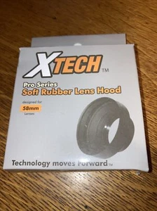 XTech Pro Series Weiche Gummi Gegenlichtblende (NEU) Entwickelt für 58mm Objektive ** KOSTENLOSER VERSAND - Bild 1 von 6