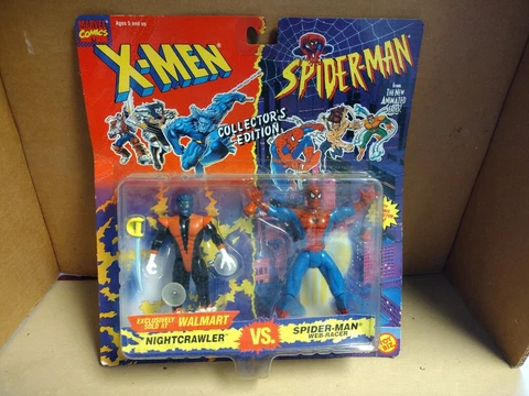 Nightcrawler Versus Spider-Man Action Figure Cover