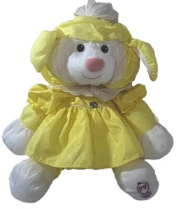Puffalump Yellow Lamb In Dress 17 inch Fisher Price Puff 1986 Vintage - Picture 1 of 13