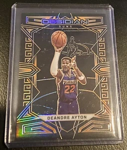 Grabado eléctrico naranja Deandre Ayton Phoenix Suns 2022-23 Panini Obsidian #5 #/50 - Imagen 1 de 2