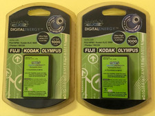 2 - Digital Energy Camera Battery Fuji NP60 Kodak KLIC 5000 Olympus Pentax Ricoh