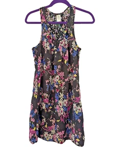 Fire Los Angeles Racerback Reversible Boho Cottagecore Floral Summer Sun Dress M - Picture 1 of 7