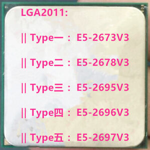 Intel Xeon E5-2673V3 E5-2678V3 E5-2695V3 E5-2696V3 E5-2697V3 LGA2011 CPU