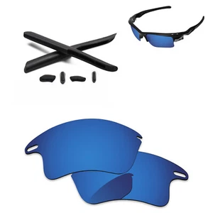 Lente di ricambio polarizzata Lenslog Deep Water per Oakley Fast Jacket XL OO9156 - Foto 1 di 6