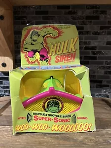 1970S VINTAGE THE INCREDIBLE HULK SIREN BY EMPIRE MARVEL W/ BOX NEVER USED - Picture 1 of 19