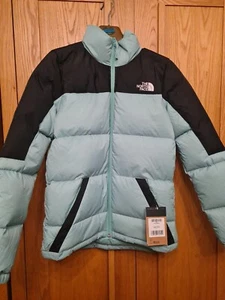 NORTH FACE DIABLO DOWN WASABI MINT GREEN BLACK PUFFER JACKET SIZE SMALL RRP £290 - Picture 1 of 5