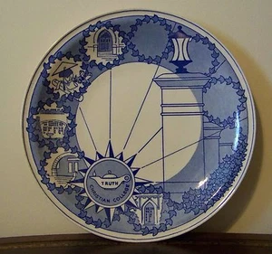 Christian College Columbia MO Souvenir Plate Vintage Vernon Kilns Women's 1951 - Picture 1 of 1
