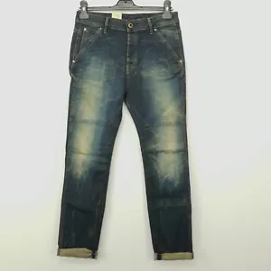 Pantalones de mezclilla para mujer G-Star W26 L32 recortados tiro alto elásticos feroes nuevos genuinos - Imagen 1 de 12