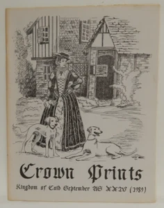 Crown Prints SCA Society Creative Anachronism Magazine Newsletter Caid Sep 1989 - Picture 1 of 4