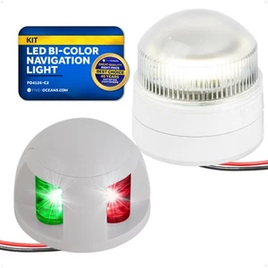 Bi-Color LED Bow Light and All Round Anchor 360 Degree LED Top Mount, USCG 2NM - Picture 1 of 9