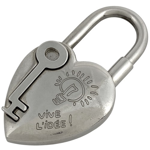 HERMÈS HERMES Cuore Civile Cadena Ciondolo Testa Fantasia Cuore Chiave 2004 Limite...