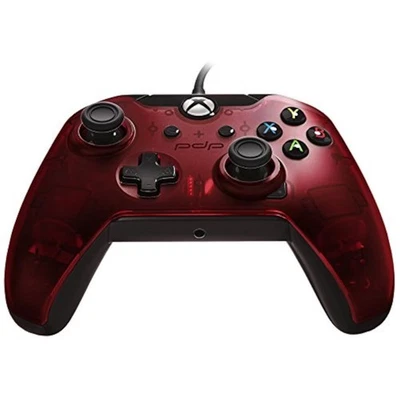 PDP Wired Controller For Xbox One Xbox One X And Xbox One S Crimson Red 8E - Image 1 of 3