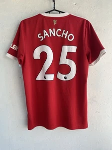 SANCHO MANCHESTER UNITED 2021 2022 HOME ADIDAS FUSSBALL TRIKOT SHIRT GR. M SOCCER - Bild 1 von 17