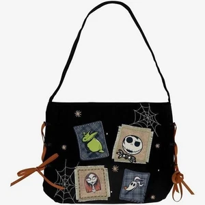 Borsa a tracolla tela personaggi toppe The Nightmare Before Christmas nuova con etichetta  - Foto 1 di 2