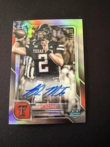 2025 Bowman Chrome U Football Behren Morton 1st Bowman Auto /299 Texas Tech - Bild 1 von 2