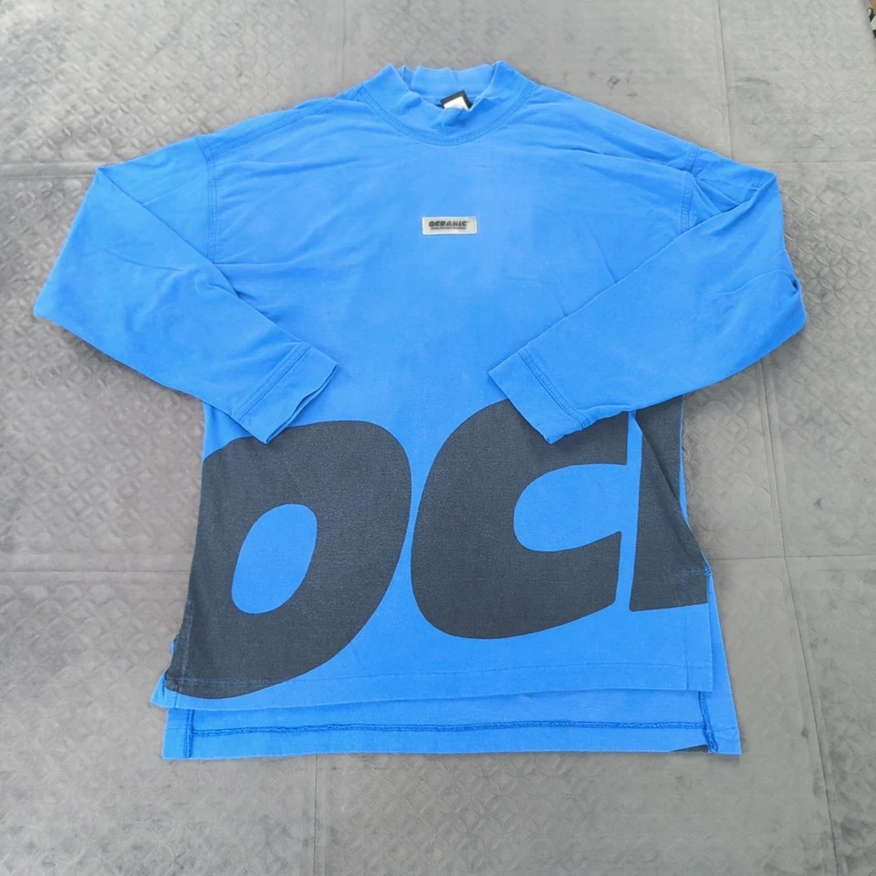 Camisa Oceanic Diving Essentials Vintage Estampado Envolvente Hecha en EE. UU. Grande Foto 1 de 4