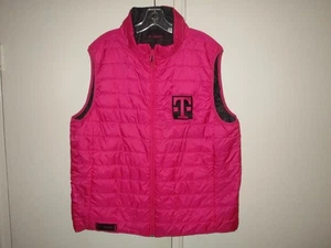 T-MOBILE-EMPLOYEE PINK PUFFER VEST-LARGE - Picture 1 of 3