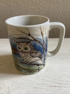 Vintage Otagiri Japan Eule in Blau Abend Nacht Scheune Becher Kaffeetasse - Bild 1 von 6