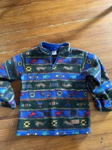 Vintage kids Buster Brown Quarter Zip fleece, Kids Size 6 - Picture 1 of 5