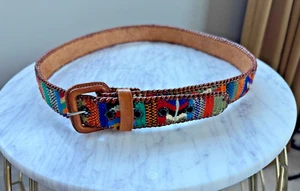 Guatemalan Mens Leather Belt. 36 inches - Picture 1 of 7