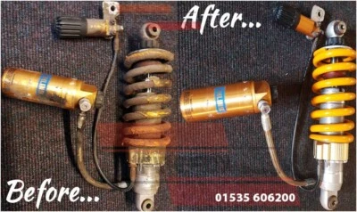 Amortiguador Suzuki RGV250 / Aprilia RS250 servicio de reconstrucción Ohlins WP SHOWA SACHS Foto 1 de 4