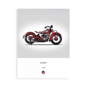 Stampa su Tela su Carta Poster o Quadro Rogan Mark Indian Chief 1939 - Bild 1 von 2