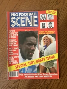 Lions Billy Sims Pro Football Scene Magazine 5/81 NoLabel Ever - Newsstand Ex+ - Picture 1 of 8