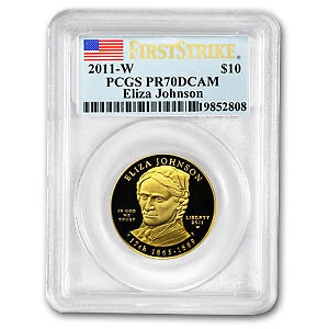 2011-W 1/2 oz Proof Gold Eliza Johnson PR-70 PCGS (FS) - SKU#65817 Cover