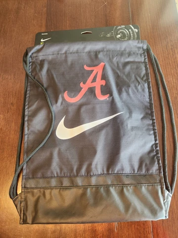 NIKE Brasilia Alabama Crimson Tide  Drawstring Backpack Gymsack New Cover