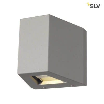 SLV 229664 OUT BEAM LED Wandleuchte Beam up Flood down silbergrau - Bild 1 von 4