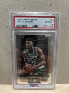 2016-17 PANINI SELECT JAYLEN BROWN ROOKIE CARD #33 PSA 10 GEM MT - Picture 1 of 2