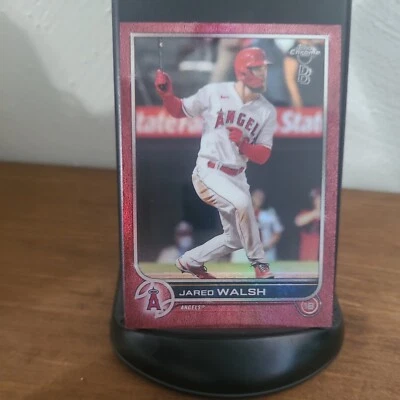 2022 Topps Chrome Ben Baller Jared Walsh Red #2/5 Angels - Image 1 of 3