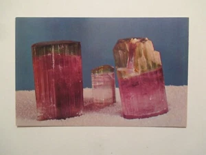 Postcard Tourmaline Crystals #36 Himalaya Mine Mesa Grande CA Mineral Rock #15 - Picture 1 of 2