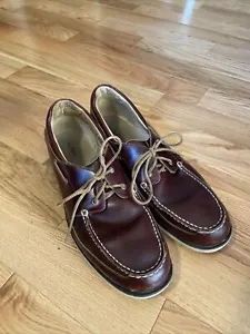 Klassische LL Bean Boot Deck Segeln Leder Slipper Halbschuhe Schuhe Herren Größe 14M - Bild 1 von 6