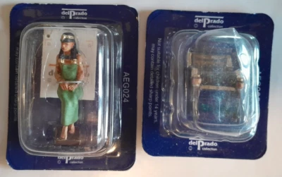 Figure Antik Ägypten - 2 Stücke - Frau Royal + Thron - DEL PRADO #AEG024/25