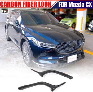 Se adapta a la parrilla delantera para Mazda CX-5 CX5 CX-8 2017-2020 aspecto de carbono - Imagen 1 de 10