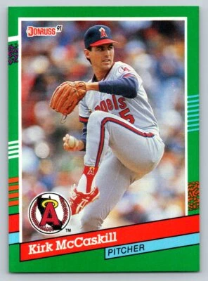 1991 Donruss #637 Kirk McCaskill California Angels - Image 1 of 2