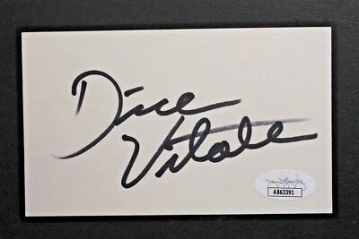 Dick Vitale ESPN Basketball Autographed 3x5 Signed 3x5 Index Card JSA COA - Image 1 of 3