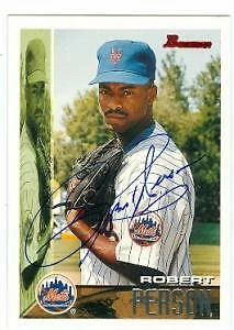 Robert Person autographed Baseball Card (New York Mets) 1995 Topps Bowman #24 - Image 1 of 1