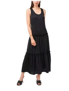 Vince Camuto schwarz Stufen Maxikleid Large neu 139 $ - Bild 1 von 7