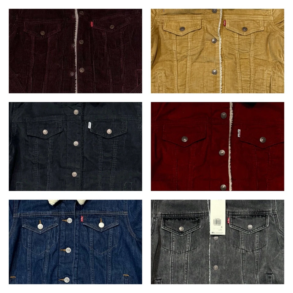 Levis Sherpa Womens Trucker Jackets Many Colors - Image 1 of 1