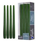 Hyoola 12 Pack Tall Taper Candles - 12 Inch Hunter Green Dripless, Unscented ...